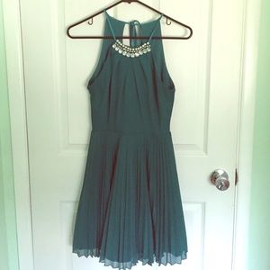 Emerald green formal dress