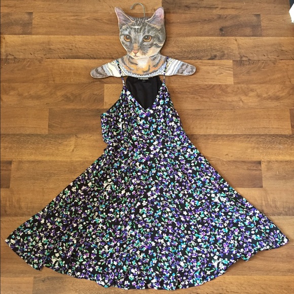 Funky Floral Skater Dress