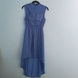Blue High-Low Dress