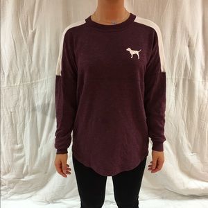 Maroon Love Pink Long Sleeve