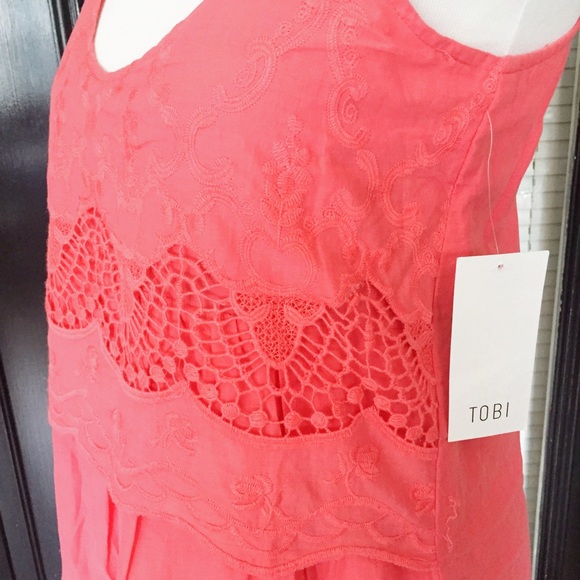 NWT Tobi Embroidered Dress - Picture 3 of 4