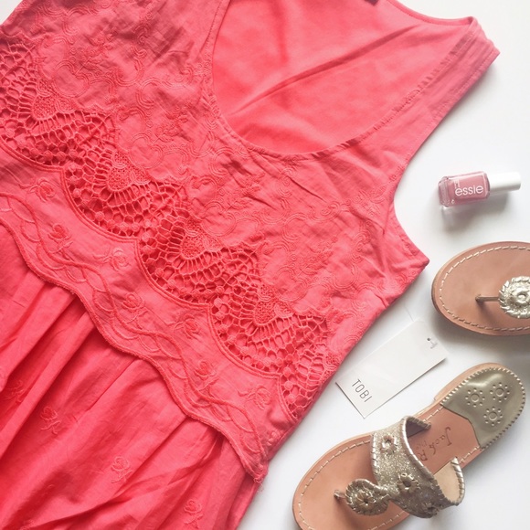 NWT Tobi Embroidered Dress - Picture 1 of 4