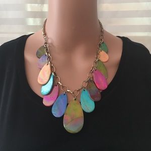 EL colorful chain necklace