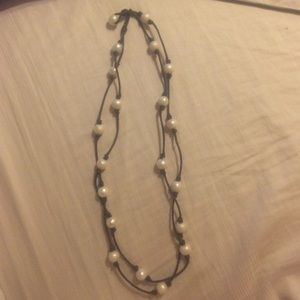 three way leather and pearl