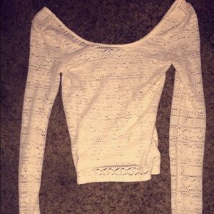 American eagle white crop top