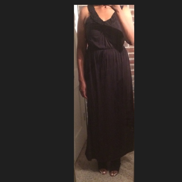 Black Maxi Sun Dress - Picture 1 of 4