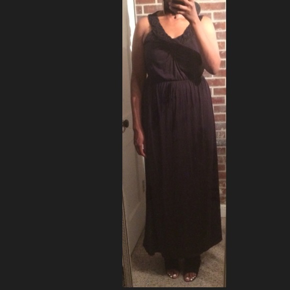 Black Maxi Sun Dress - Picture 2 of 4