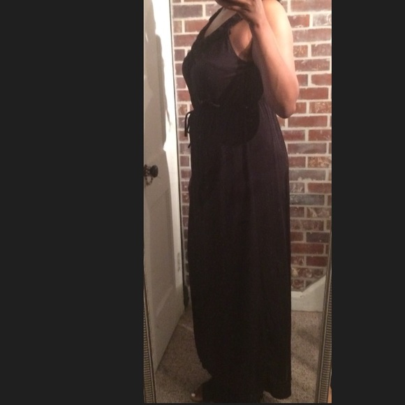 Black Maxi Sun Dress - Picture 3 of 4
