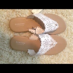 A pair of Sonoma Life and Style sandals