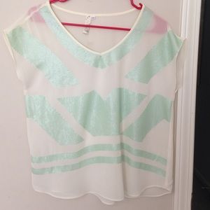 Sequin Aztec stylish blouse