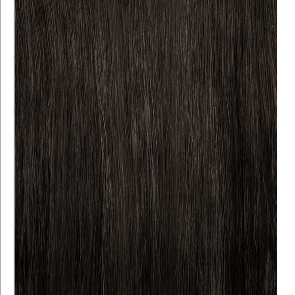 Hidden Crown Hair Extensions - 20" long dark brown