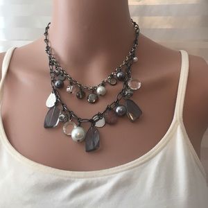 The Limited Grey Statement Necklace