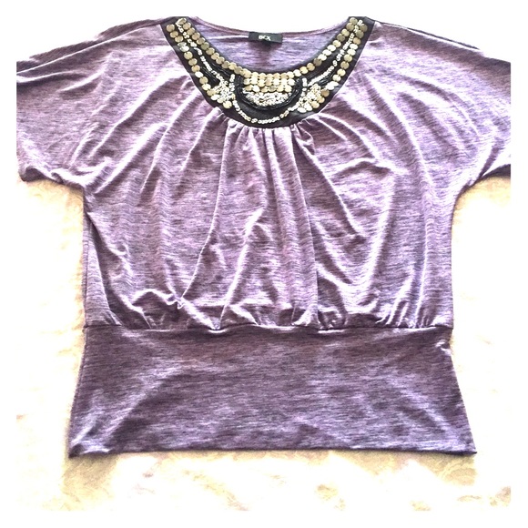 Purple Studded Blouse