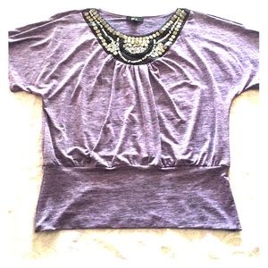 Purple Studded Blouse