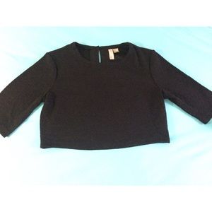 Black crop top