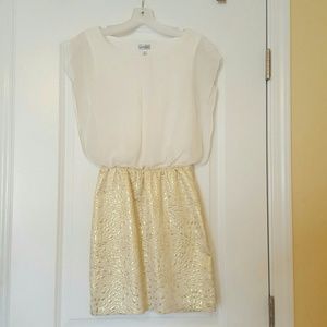 Sold in bundle-White and gold dress