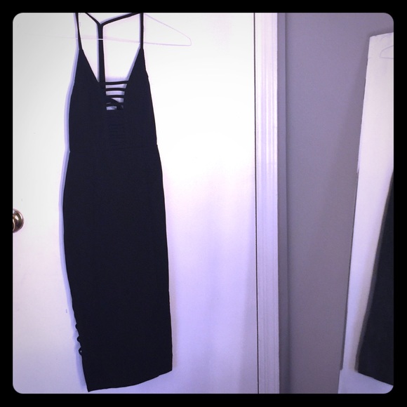 Madison Square black cutout dress