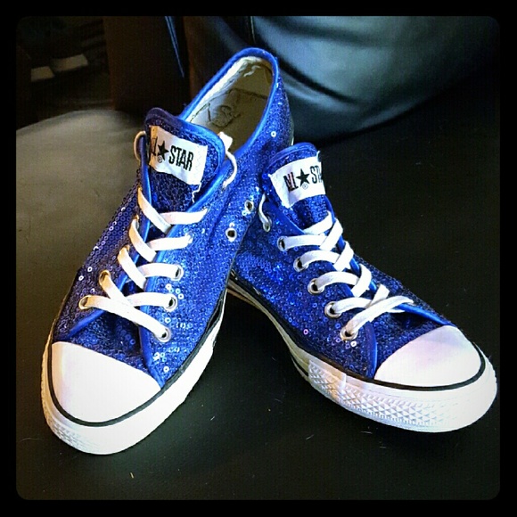 Sparkle Blue Converse