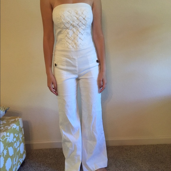 White BEBE Jumpsuit