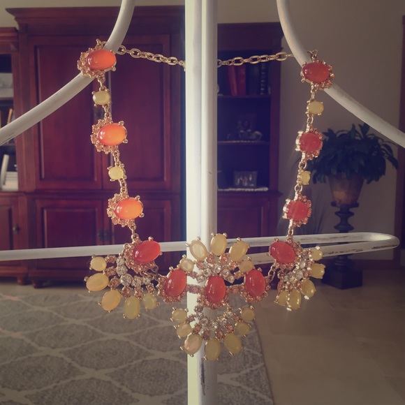 Talbots Orange Necklace