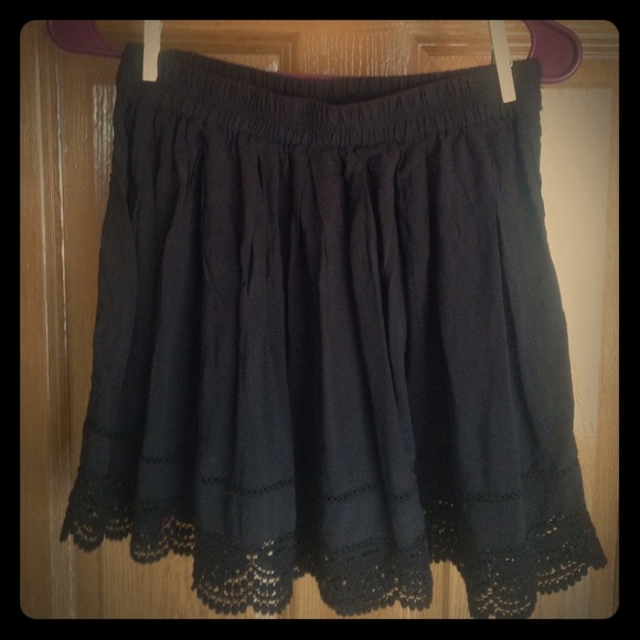 Black Cotton Skirt - Picture 1 of 1