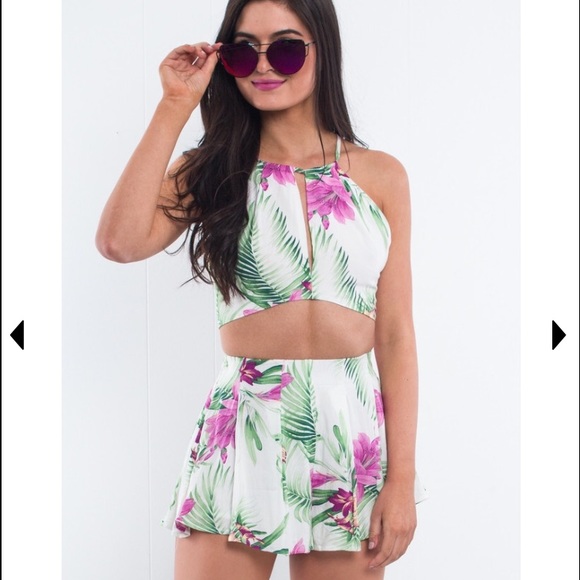 SOLD Tropical Print Set from Henri Girl - Picture 2 of 3