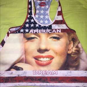 Marilyn Monroe racerback tank USA