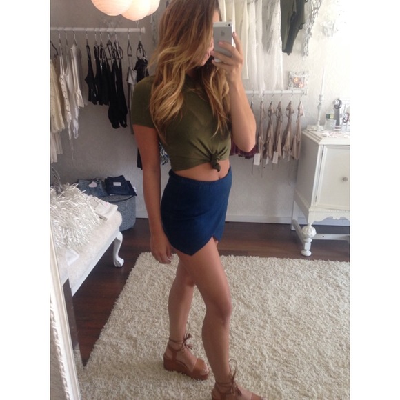 Denim skort - Picture 2 of 4