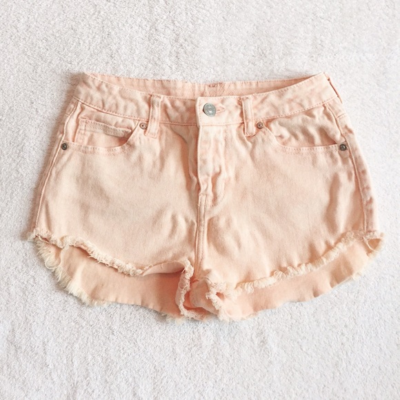 Peach High Waisted Shorts