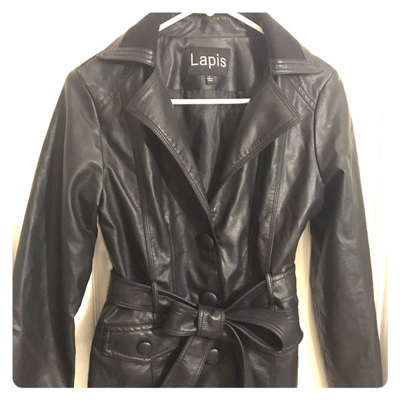 Faux leather jacket