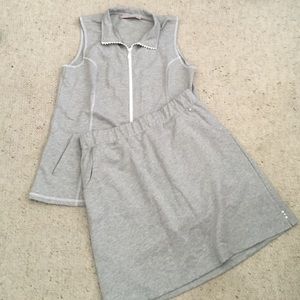 Quacker Factory vest & skort set