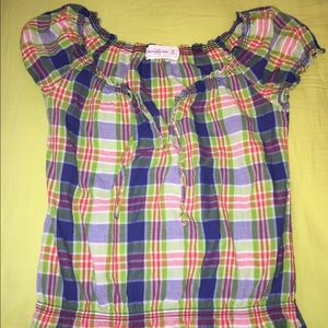plaid Abercrombie & Fitch top
