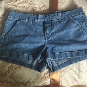 light denim shorts