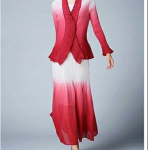 Women 2 piece plus size skirt set