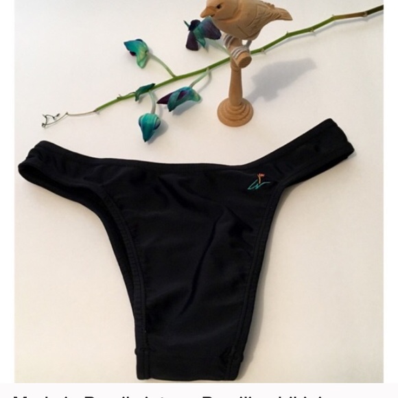 Vintage black bra top Brazilian bikini Salinas XS - Picture 4 of 4