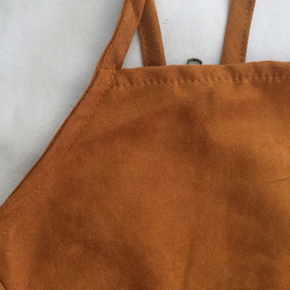 Tan Faux Suede Top - Picture 4 of 4