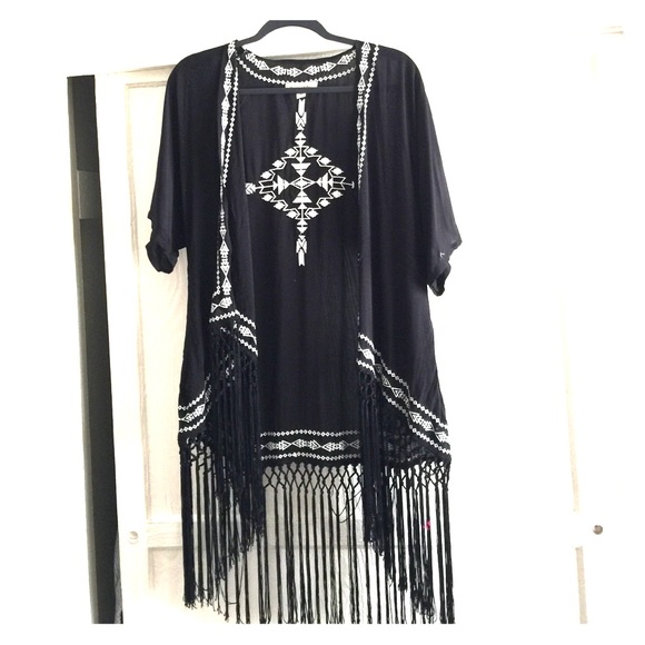 UO Fringe Kimono