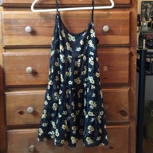 Flowy floral printed dress