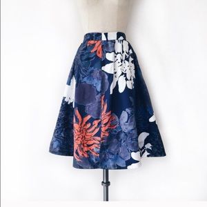 Anthropologie floral skirt