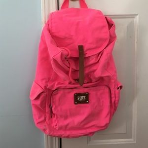 PINK canvas book bag