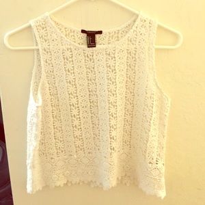 Floral Crochet Crop Top