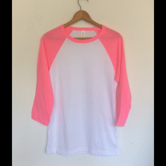 Pink baseball t shirt
