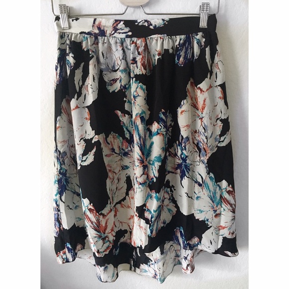 Silk Anthropologie Skirt