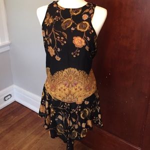 Black and gold dress