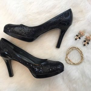 Tahari Sequined Pumps
