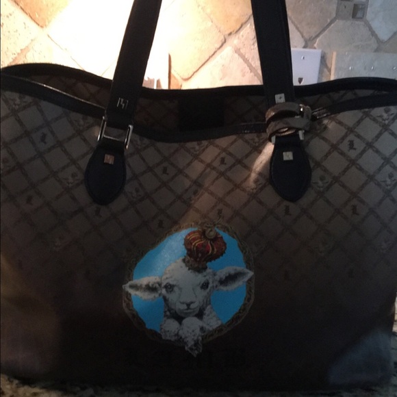 LAMB tote bag with wristlet