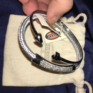 💥MUST GO Brand new silver fossil bracelet bundle
