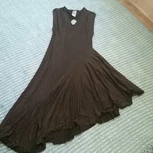 Free People long dress. Black with gold sparkles