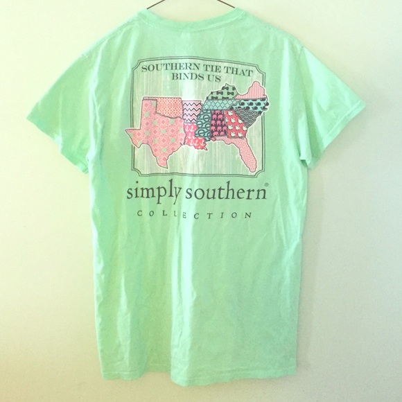 Light Green Simply Southern Tee
