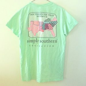 Light Green Simply Southern Tee